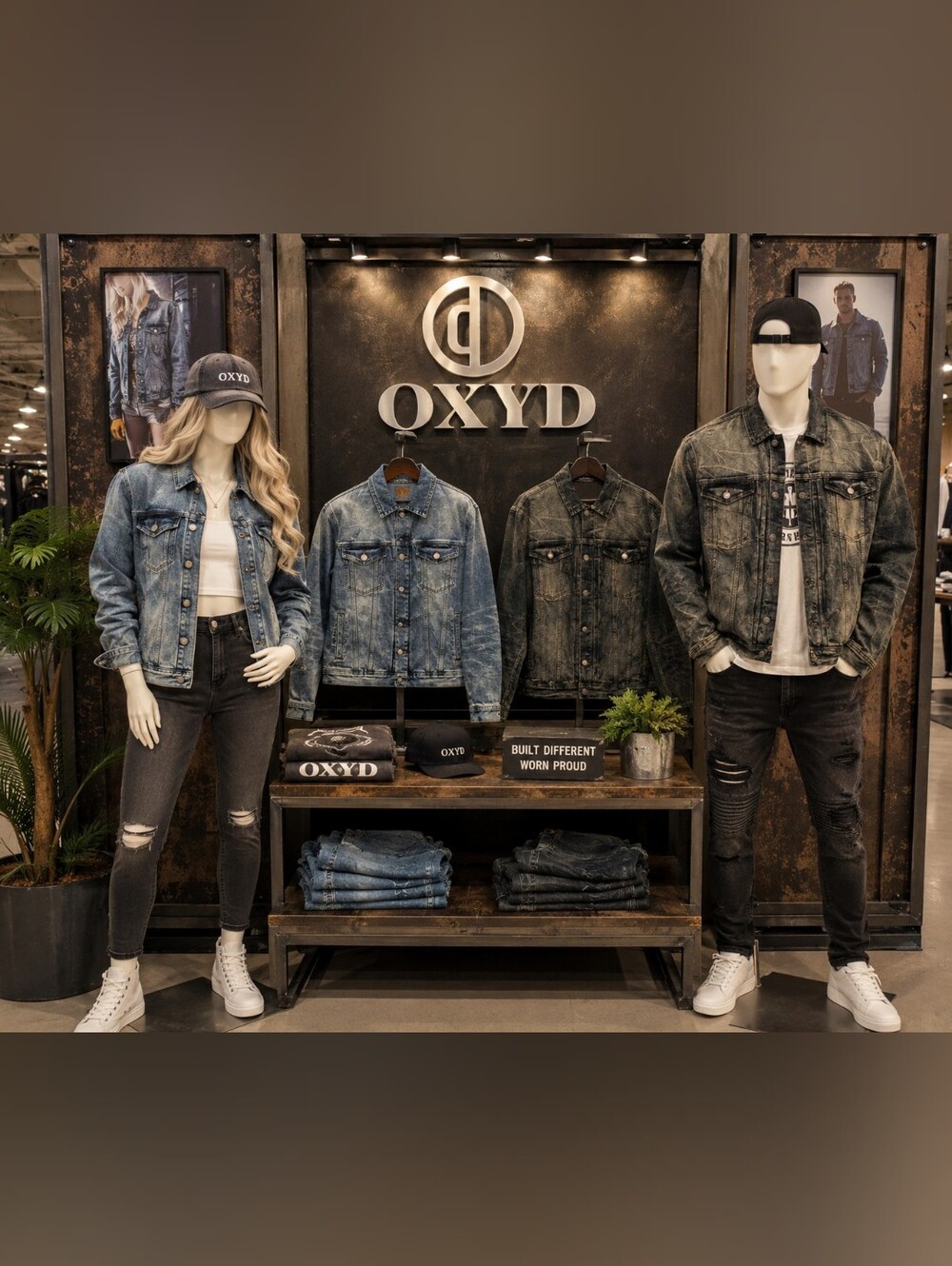 OXYD Unisex Distressed Overside Jean Jacket